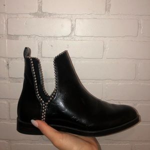 Black ankle boots